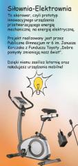 Ulotka informacyjna o projektu Siłownia Elektrownia (Fundusz Toyoty)