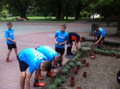 Ostatnia przed otwarciem relacja z podwórka Biblioteki Miejskiej w Szczawnie Zdroju